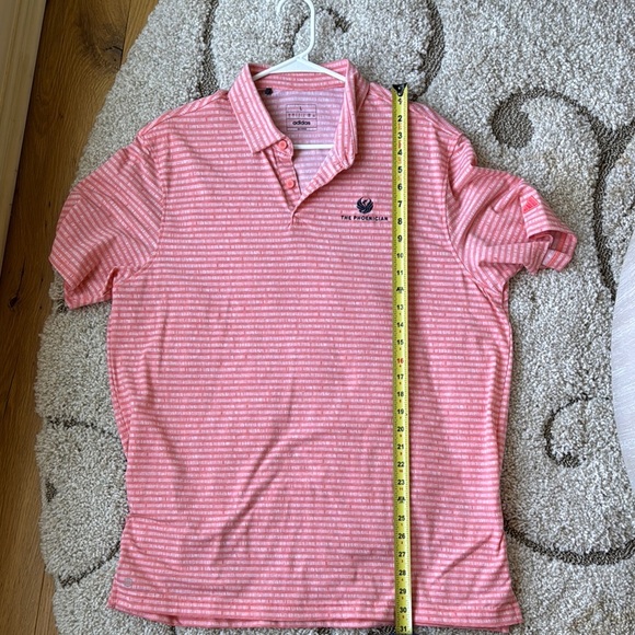 Adidas Orange Polo Shirt with Classic Collar Large - Picture 7 of 8